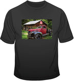 Red & Black - Old Time Truck T Shirt