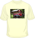 Red & Black - Old Time Truck T Shirt
