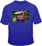 Red & Black - Old Time Truck T Shirt