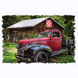 Red & Black - Old Time Truck T Shirt