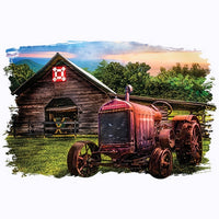 Rusty Red - Old Time Tractor T Shirt