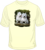 Two Westies - Dogs T Shirt