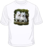 Two Westies - Dogs T Shirt