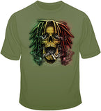 Rasta Skull (oversized skull) T Shirt