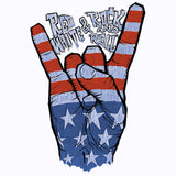 Rock & Roll Hand Peace Sign USA T Shirt