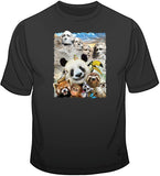 Mt Rushmore - funny animal selfie T Shirt