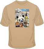 Mt Rushmore - funny animal selfie T Shirt