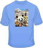 Mt Rushmore - funny animal selfie T Shirt