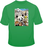 Mt Rushmore - funny animal selfie T Shirt