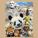 Mt Rushmore - funny animal selfie T Shirt