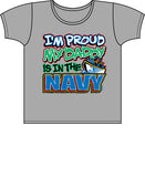 Proud of My Daddy - Navy T Shirt