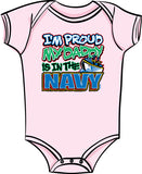 Proud of My Daddy - Navy T Shirt