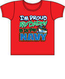 Proud of My Daddy - Navy T Shirt
