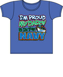 Proud of My Daddy - Navy T Shirt