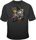 Wolf Legend w/ Motorcycle T Shirt
