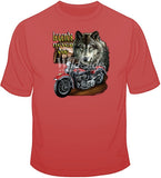 Wolf Legend w/ Motorcycle T Shirt