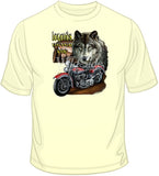 Wolf Legend w/ Motorcycle T Shirt