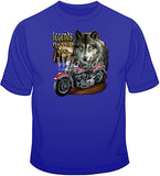 Wolf Legend w/ Motorcycle T Shirt