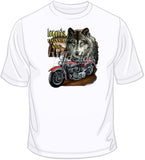 Wolf Legend w/ Motorcycle T Shirt