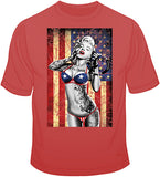 Marilyn Flag Freedom T Shirt