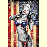 Marilyn Flag Freedom T Shirt
