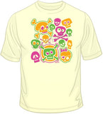 Cartoon Skulls - Neon T Shirt