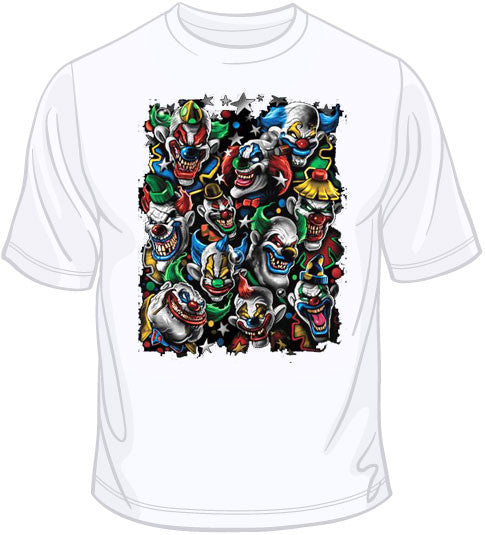 Colored Clowns 1  T Shirt