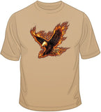 Flying Fire Eagle T Shirt