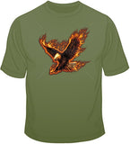 Flying Fire Eagle T Shirt