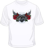Hottie w/ Wings &amp; Roses T Shirt