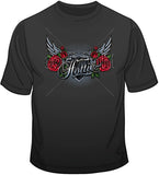 Hottie w/ Wings &amp; Roses T Shirt