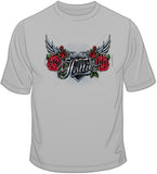 Hottie w/ Wings &amp; Roses T Shirt