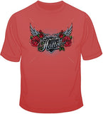 Hottie w/ Wings &amp; Roses T Shirt