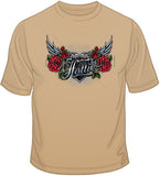 Hottie w/ Wings &amp; Roses T Shirt