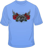 Hottie w/ Wings &amp; Roses T Shirt