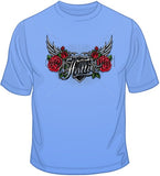 Hottie w/ Wings &amp; Roses T Shirt