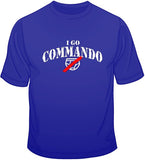 I Go Commando (white ink) T Shirt