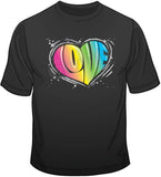 Love Heart-Neon T Shirt