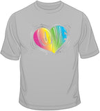 Love Heart-Neon T Shirt