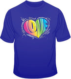 Love Heart-Neon T Shirt