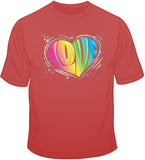 Love Heart-Neon T Shirt