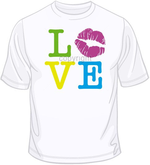 Love Lips-Neon T Shirt