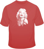 Marilyn Starlet-White Ink T Shirt