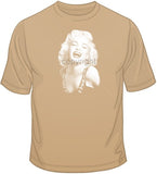 Marilyn Starlet-White Ink T Shirt