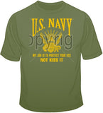 Navy - My Job is to Protect T Shirt