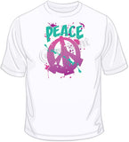 Peace Grafitti - Neon T Shirt