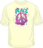 Peace Grafitti - Neon T Shirt