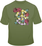 Peace, Heart, Roses T Shirt