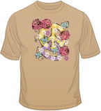 Peace, Heart, Roses T Shirt