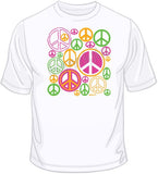 Peace Signs - Neon T Shirt